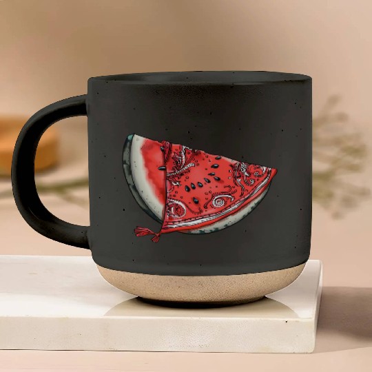 Streetwear Watermelon Slice - Fresh Summer Fruit Pottery Mugs