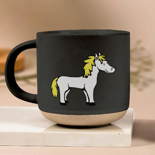 Horse Sweet Pony Foal Horse Girl Cute Comic Fun Pottery Mugs