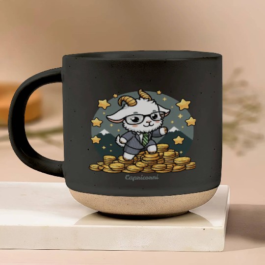 Capricorn Business Goat Illustration Pottery Mugs