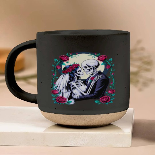 Bride and Groom Eternal Love Romantic Wedding Pottery Mugs