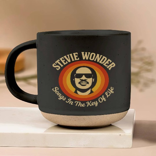 Stevie Wonder Pottery Mugs rtro vintage Songs in the