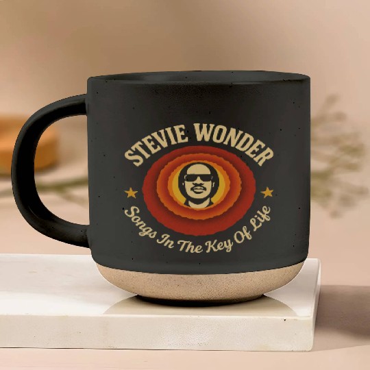 Stevie Wonder Pottery Mugs rtro vintage Songs in the