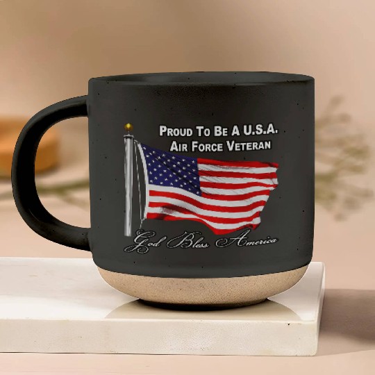 Proud To Be A US Air Force Veteran Pottery Mugs