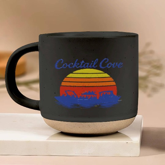 Cocktail Cove Boating Raft Up Pottery Mugs