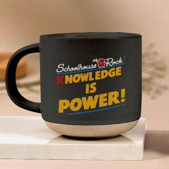 Schoolhouse Rock Knowledge is Power Back to School Pottery Mugs