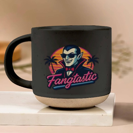 Fangtastic – Retro Vampire Neon Style Pottery Mugs