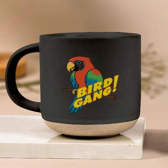 Bird Gang Parrot Cartoon Sticker | Tropical Funny  Pottery Mugs
