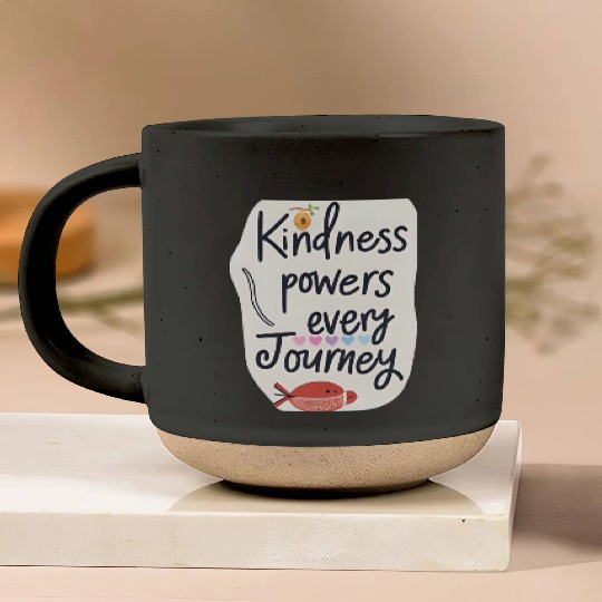 Kindness Powers Journey Design Pottery Mugs