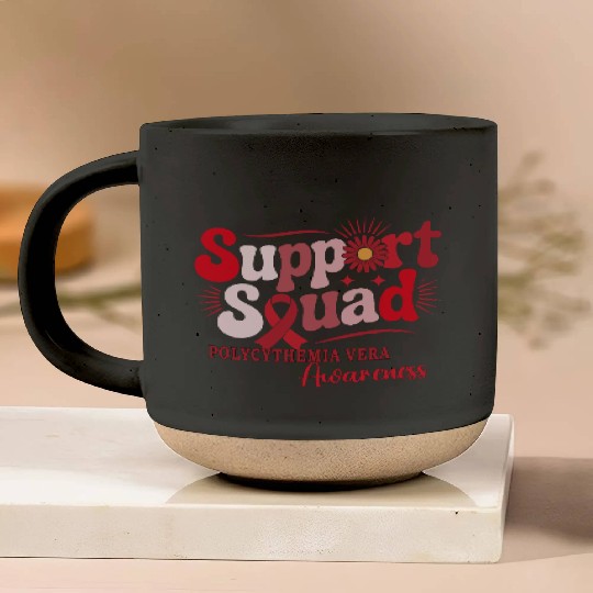Polycythemia Vera Support Squad Design Pottery Mugs