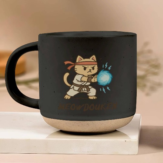 Meowdouken Street Fighter Pottery Mugs