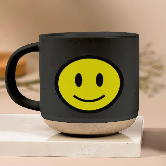 Smiley Face Icon 2c Pottery Mugs