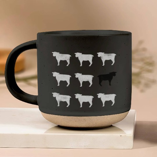 Many White Sheep: One Black Sheep Pottery Mugs