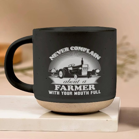 Farmer piglet farmer farmers union no farmers n Pottery Mugs