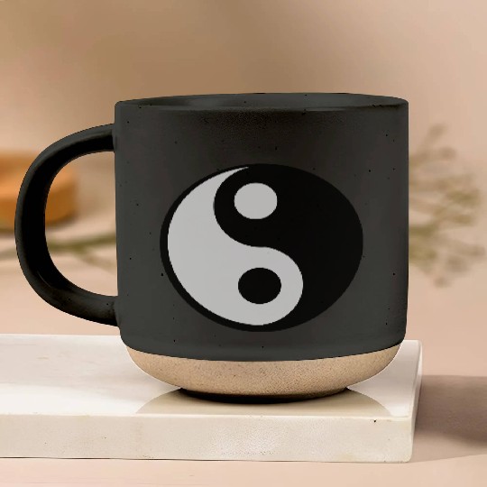 jing jang (Ying Yang) Pottery Mugs