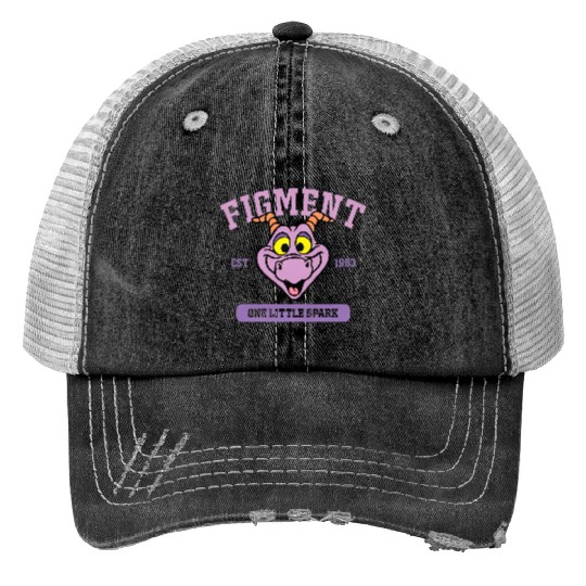 Disneyy Figment Print Trucker Hats