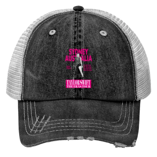 Eras Tour - Sydney, Australia - Pink Print Trucker Hats