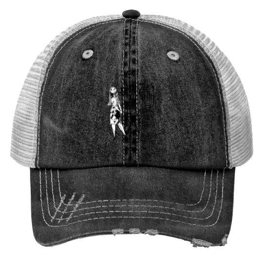 disneys Nightmare Before Christmas Sally Fearfully Ever After Print Trucker Hats