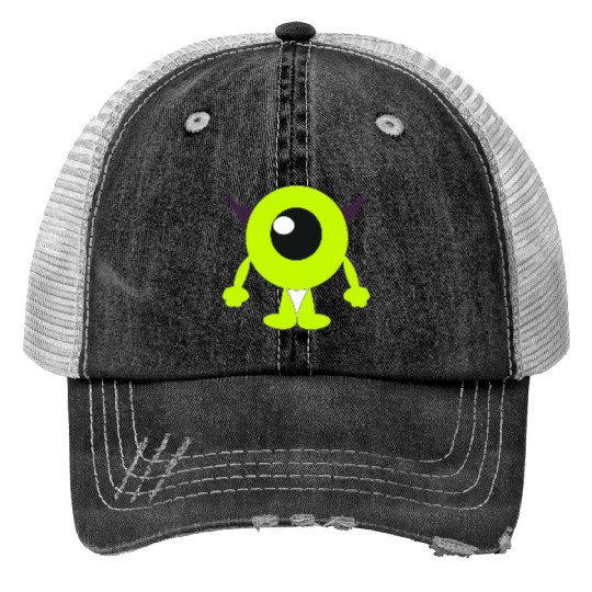 Disney-Parks Monsters Inc Mike Wazowski Print Trucker Hats
