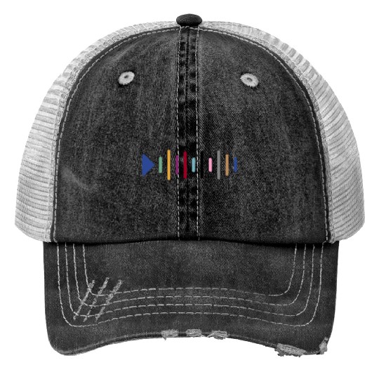 Eras Tour Albums Music Player Print Trucker Hats