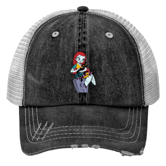 Disney The Nightmare Before Christmas Sally and Print Trucker Hats