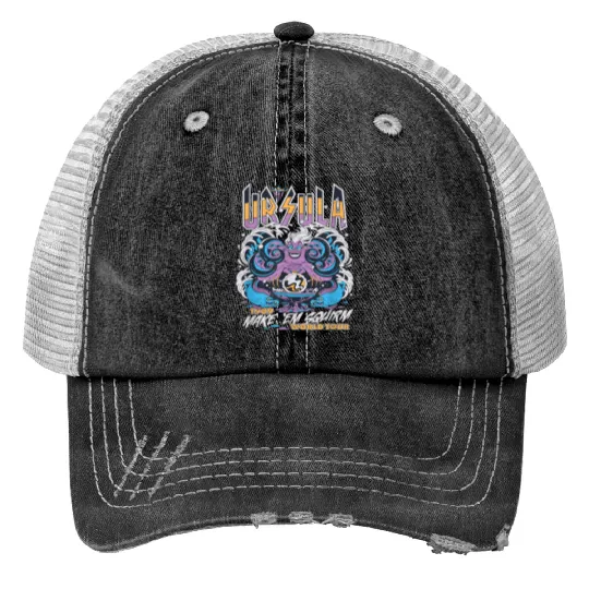 Disney Villains The Little Mermaid Ursula World Print Trucker Hats