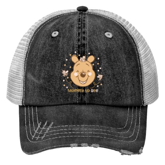 disneys Winnie The Pooh Mommy To Bee Print Trucker Hats