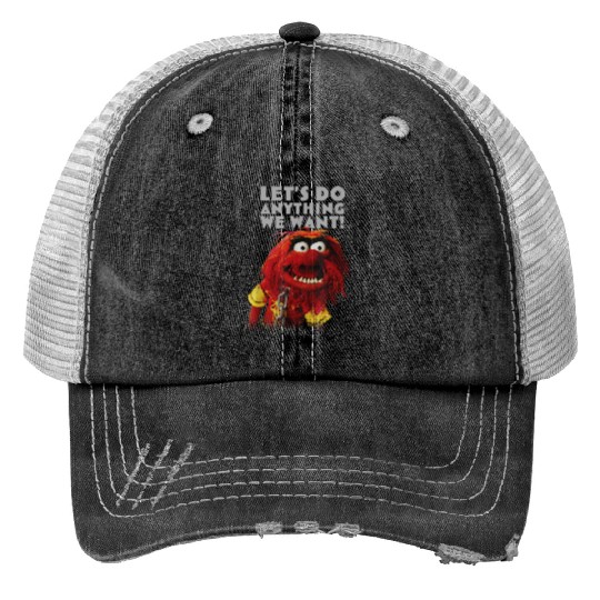 disneys The Muppets Let's Do Anything We Want Animal Poster Print Trucker Hats