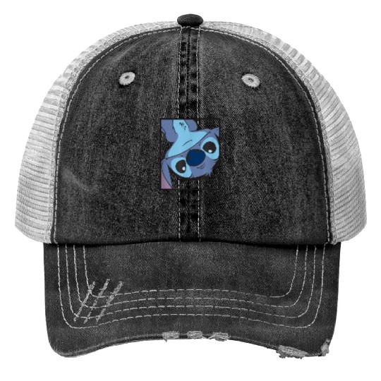 disneys Lilo Stitch Ohana Means Family Stitch Panel Box Print Trucker Hats