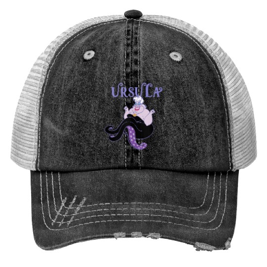 disneys The Little Mermaid Ursula Vintage Villain Portrait Print Trucker Hats