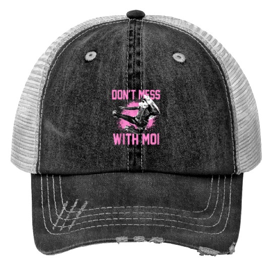 Disney The Muppets Miss Piggy Dont Mess With Moi 6110 Print Trucker Hats