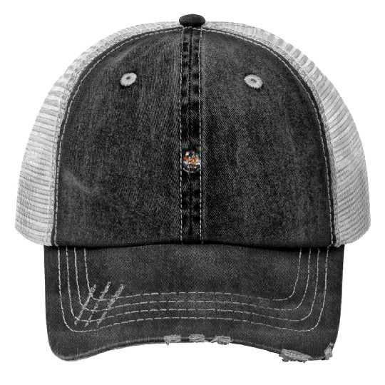 Disney Mickey Friends Fireworks Vacation Family Trip 2024 Print Trucker Hats