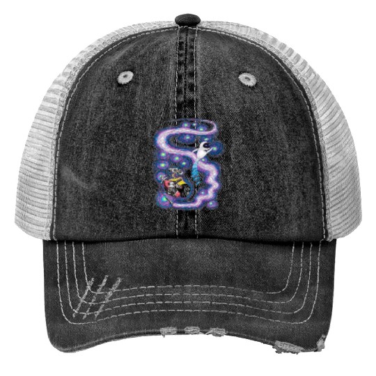 Disney Pixar Wall-E Cosmic Stars Print Trucker Hats