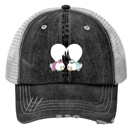 Tsum Tsum Love - Donald & Daisy - Disney - Print Trucker Hats