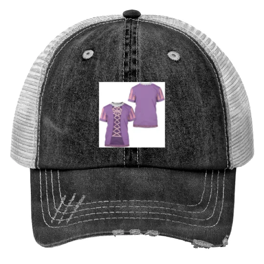 Rapunzel Inspired Disney 3D Print Trucker Hats