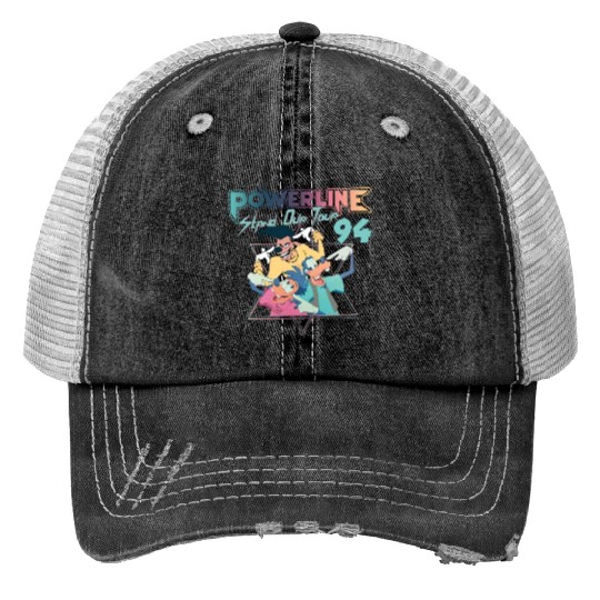 Disney Powerline Stand Out Tour 94 Print Trucker Hats,  Print Trucker Hats