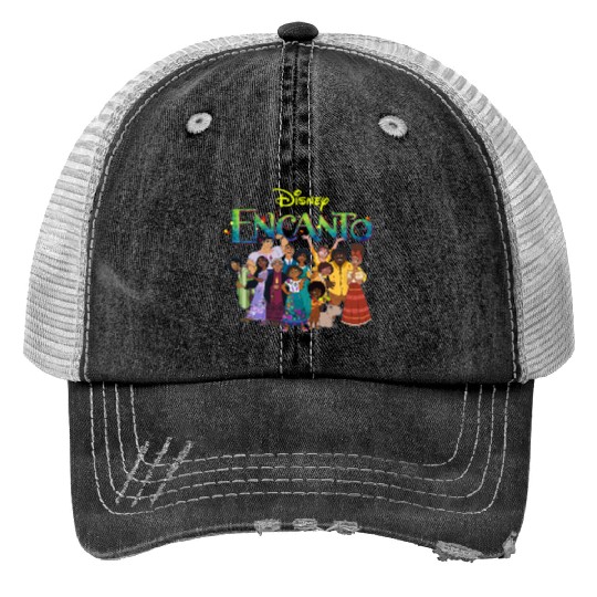 Disney Encanto Madrigal Family Print Trucker Hats