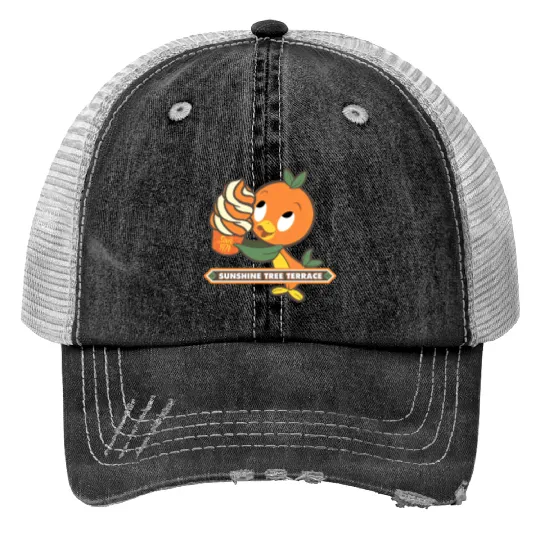 Disney Orange Bird Print Trucker Hats, Orange Bird Citrus Swirl, Sunshine Tree Terrace, Disney 2022 Trip Print Trucker Hats
