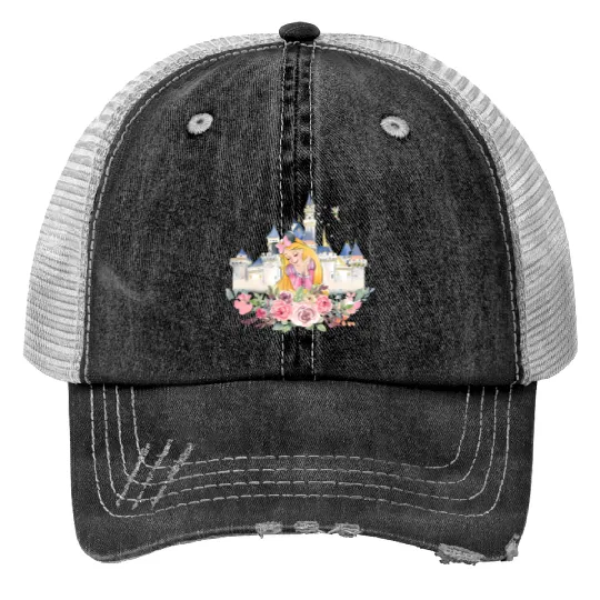 Rapunzel Disney Print Trucker Hats, Rapunzel Princess Print Trucker Hats