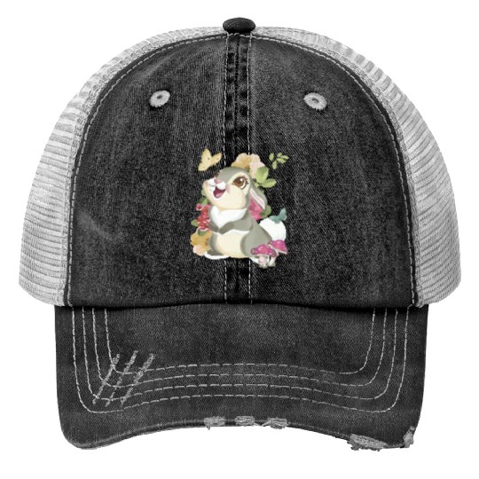 Disney Bambi Thumper Vintage Floral Print Trucker Hats