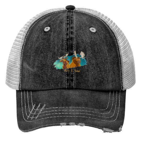 Brother Bear Rutt & Tuke moose Disney Print Trucker Hats