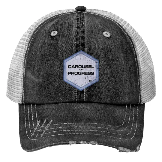 Vintage Distressed Carousel of Progress - Disney - Print Trucker Hats
