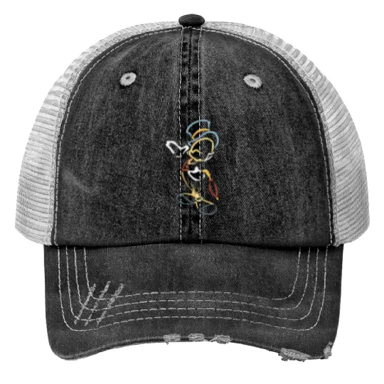 Jiminy Cricket Pinocchio Disney Embroidered Print Trucker Hats