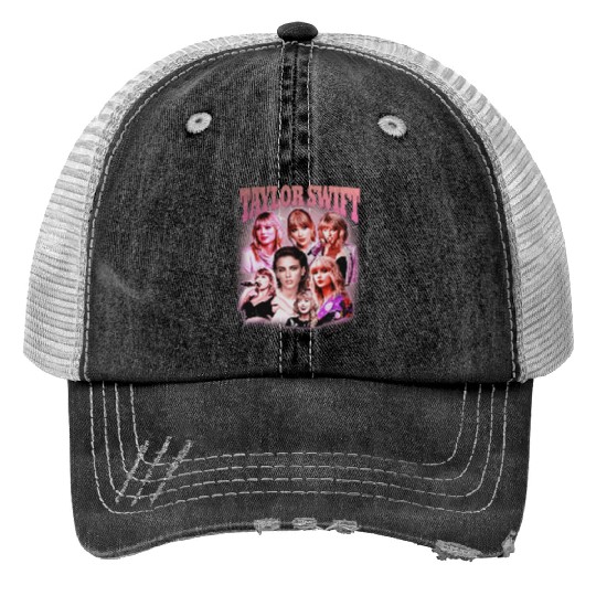 Discover Vintage Taylor Taylor version Homage Print Trucker Hats, Swift Midnight Merch