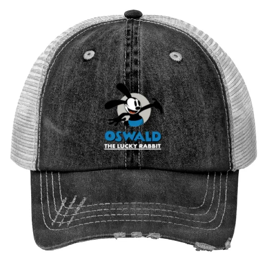 Disney Oswald the Lucky Rabbit Print Trucker Hats, Print Trucker Hats, Print Trucker Hats, Disney Oswald Print Trucker Hats