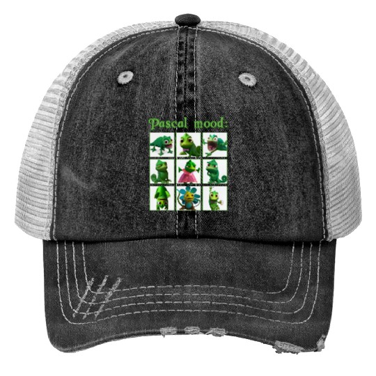 Disney Tangled Pascal Mood Rapunzel Emotion Of Pasca Unisex Print Trucker Hats