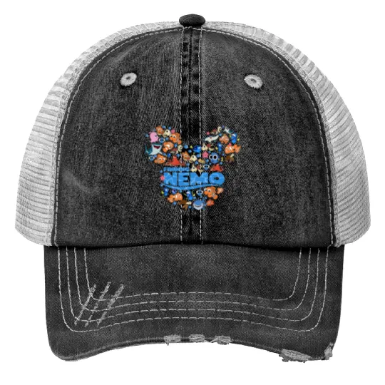 Finding Nemo Print Trucker Hats, Disney Nemo Print Trucker Hats, Nemo Print Trucker Hats, Disney Cruise Print Trucker Hats, Nemo Character Print Trucker Hats
