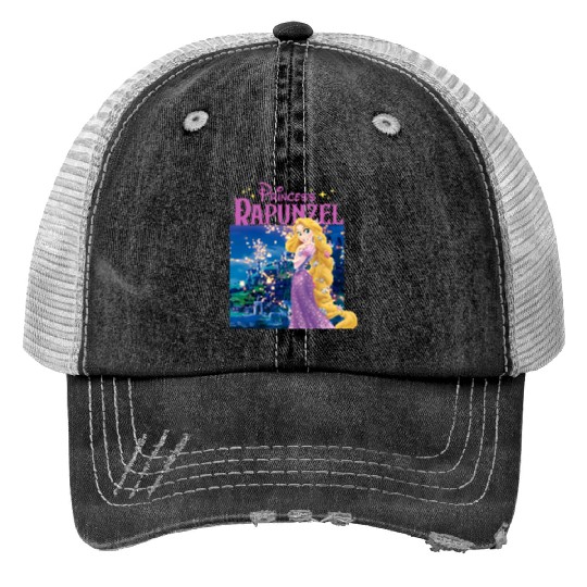 Princess Rapunzel Print Trucker Hats, Disney Print Trucker Hats