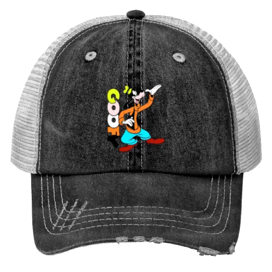 Vintage Disney Goofy Print Trucker Hats, Goofy Print Trucker Hats, Goofy Disney Print Trucker Hats