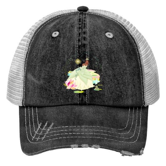 Disney The Princess and The Frog Tiana on a Bayou Print Trucker Hats