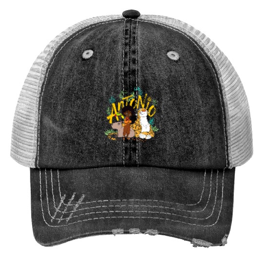 Disney Encanto Antonio with Animal Friends Print Trucker Hats